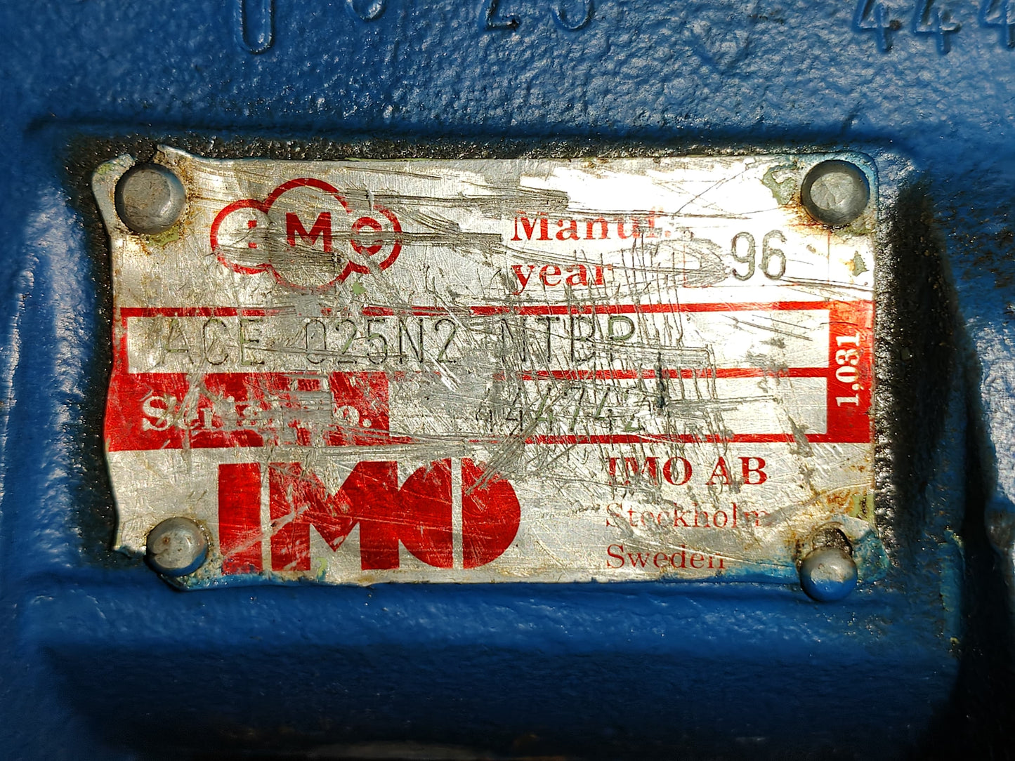 IMO Pump ACE 025N2 NTBP Triple screw Oil Pump - Pressure Tested