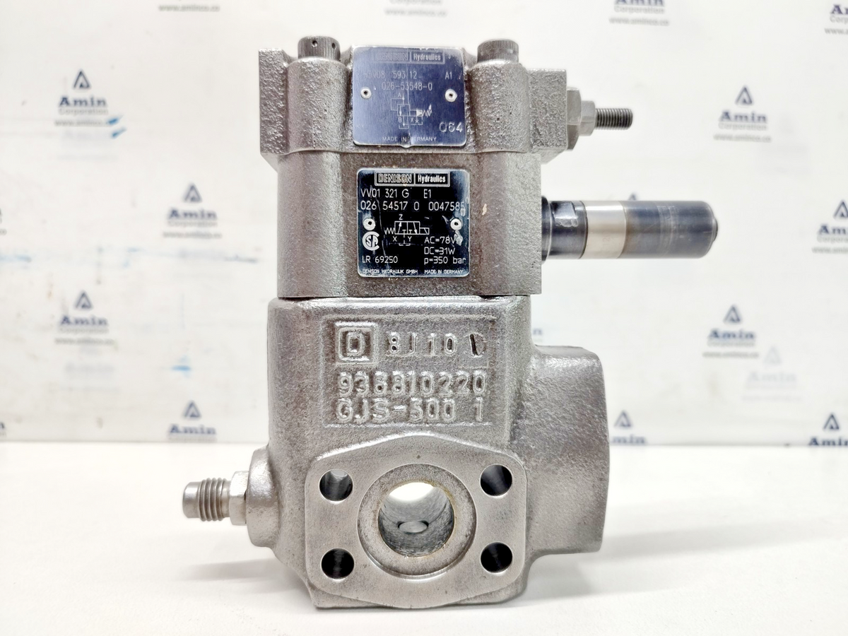 Denison Hydraulics R5V08-593-12-A1 Relief Valve + VV01 321 G E1 valve