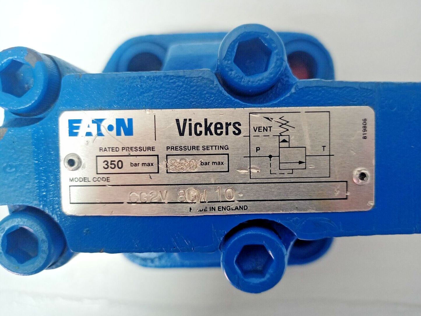 Eaton Vickers CG2V 8GW 10 Pressure Relief valve 350 bar max. pressure - NEW