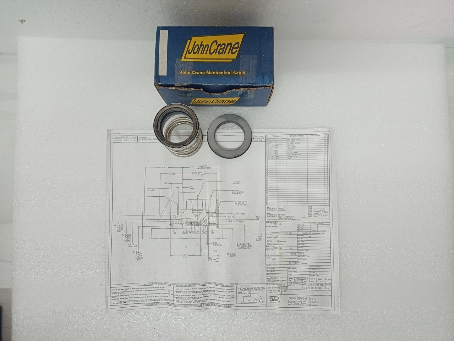 John Crane Type1 Mechanical seal size: 35mm - NEW