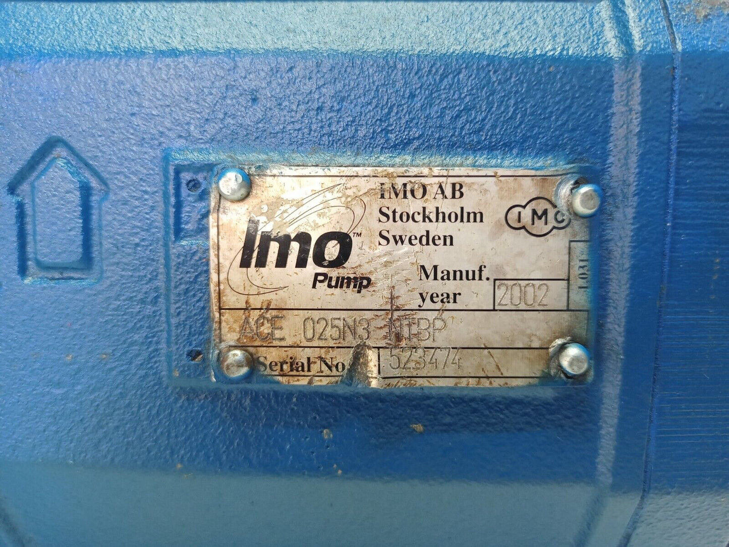 IMO Pump ACE 025N3 NTBP Triple screw Oil Pump - Refurbished and Tested #3