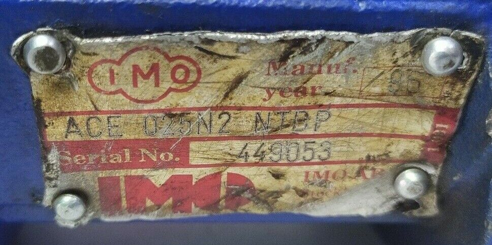 IMO Pump ACE 025N2 NTBP Triple screw Oil Pump - Tested pump #2