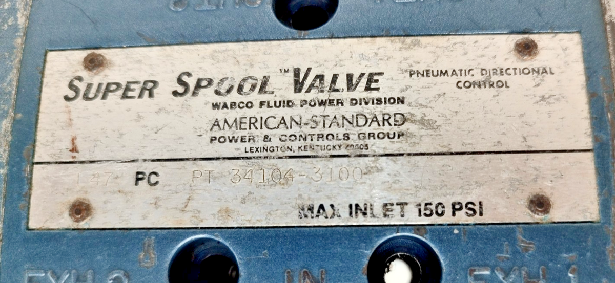 Wabco PT34104-3100 Pneumatic Directional control valve