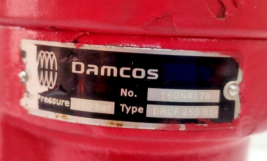 Damcos BRCF 250-B1 Hydraulic Single-Acting Balanced Rotary Actuator 160N4178 NEW