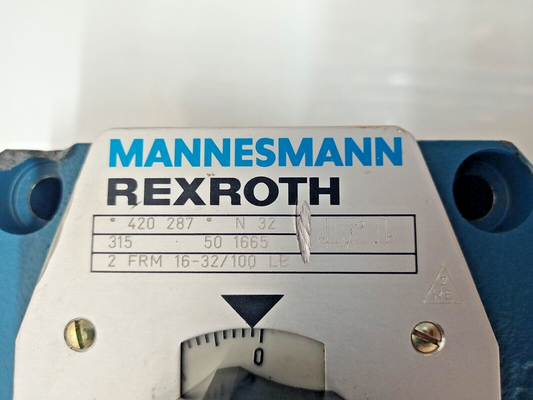 Mannesmann Rexroth 2FRM 16-32/100 LB Flow Control Valve 2FRM16/32/100LB - NEW