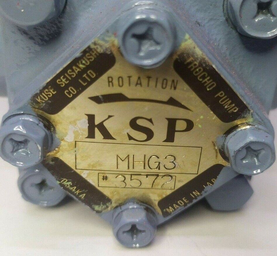 KSP MHG3-DBT-2FK Trocho pump with 3 PH Induction motor - TESTED