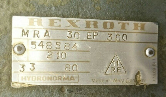 Rexroth MRA 30 EP300 Flow Control Valve