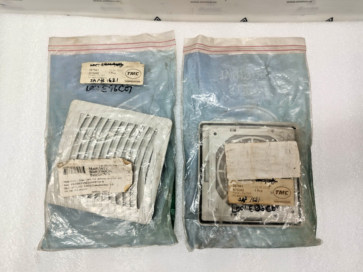 Tamrotor Marine Compressor TMC NT6005 Panel Filter (lot of 2pcs) - NEW