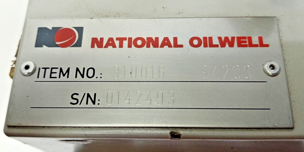 National Oilwell item no.: 310016/94200 Hydraulic load control valve block - NEW