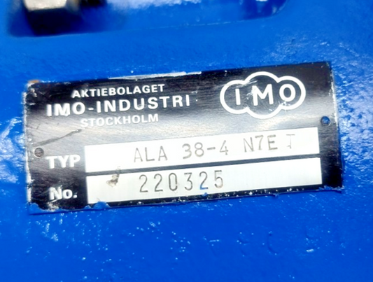 IMO ALA 38-4 N7E T Triple screw Pump