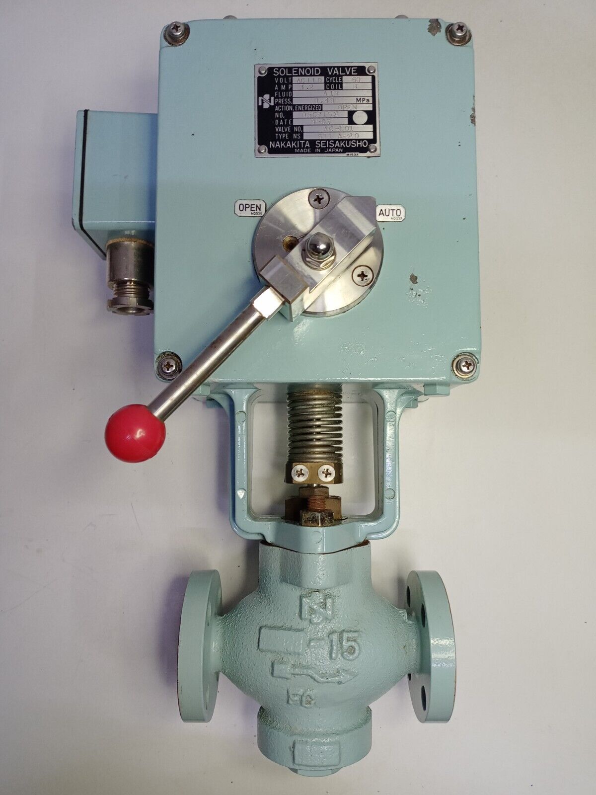 Nakakita Seisakusho NS 611 A-20 Solenoid Air valve 110VAC - NEW