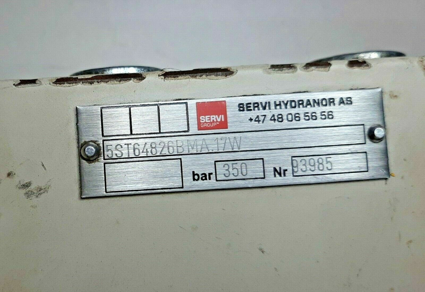Servi Hydranor 5ST64826BMA.17W Directional control valve Pressure: 350 bar - NEW