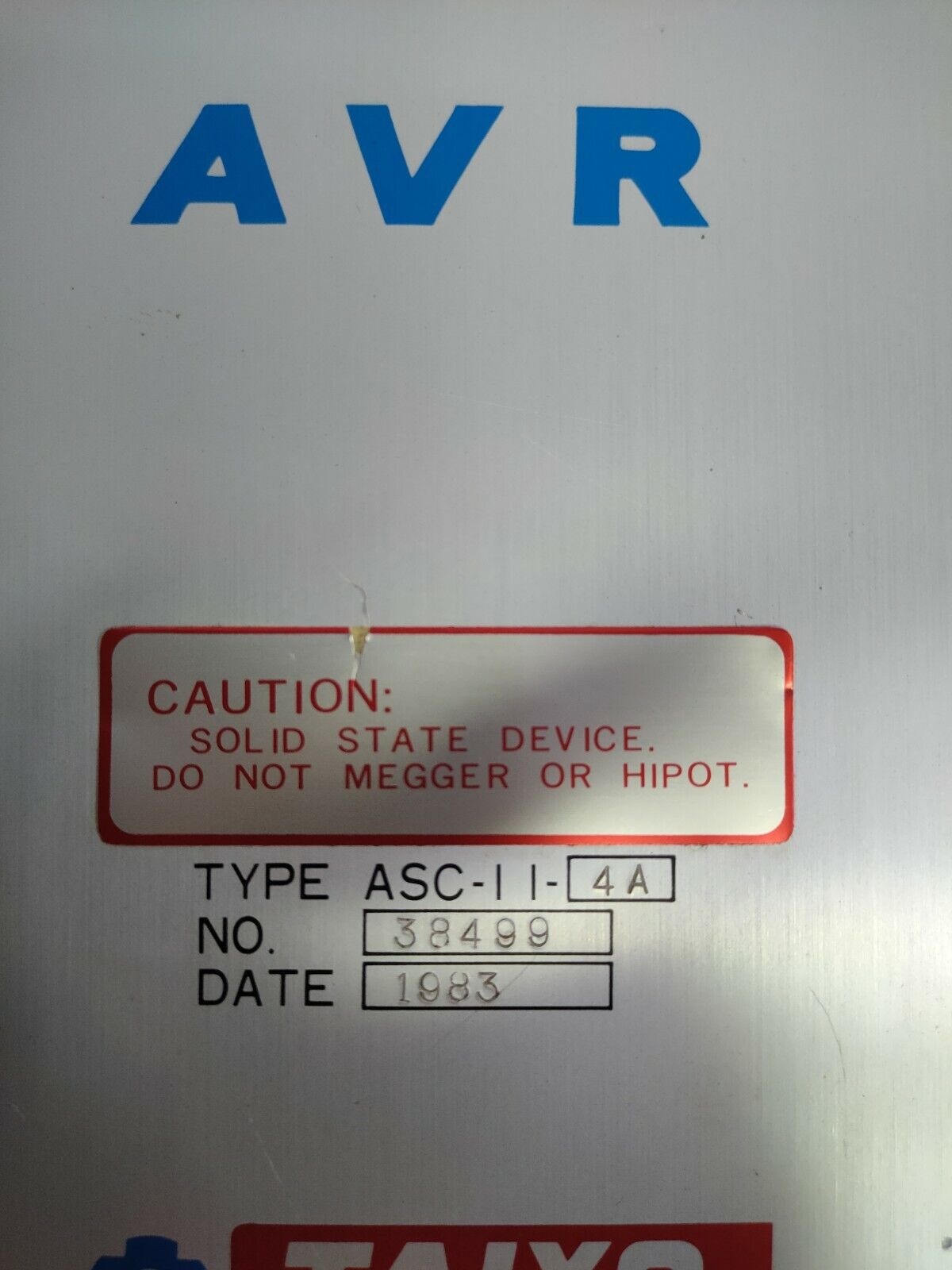 Taiyo ASC-II-4A Automatic voltage regulator