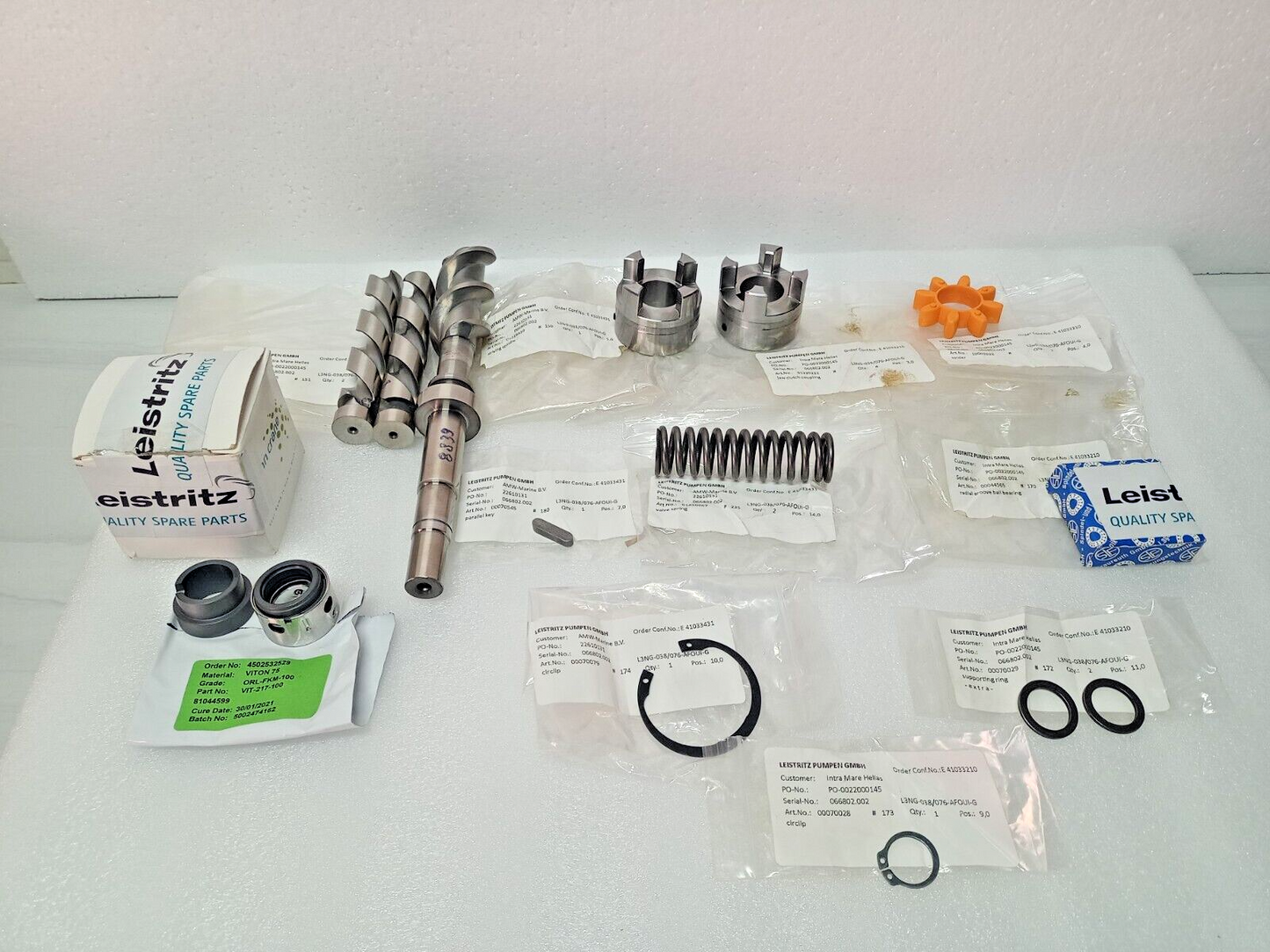 Leistritz L3NG-038/076 Triple screw pump Repair kit - NEW