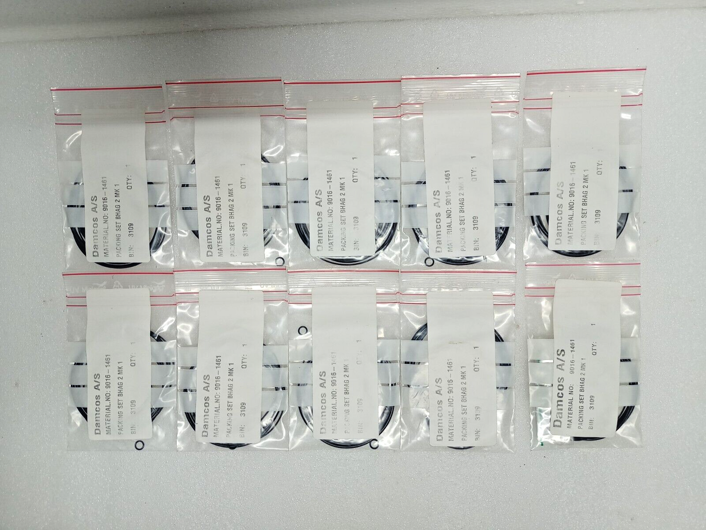 Damcos/Nordisk Packing set/seal kit for BHA2 MK1 actuator M/N: 9016-1461