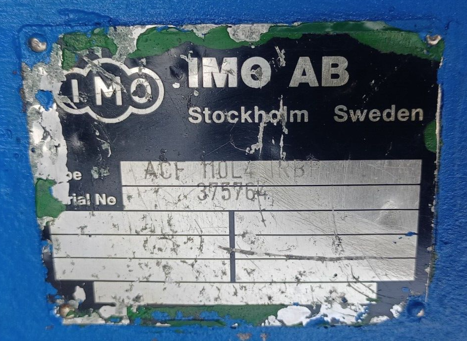 IMO pump ACF 110L4 IRBP Triple screw pump