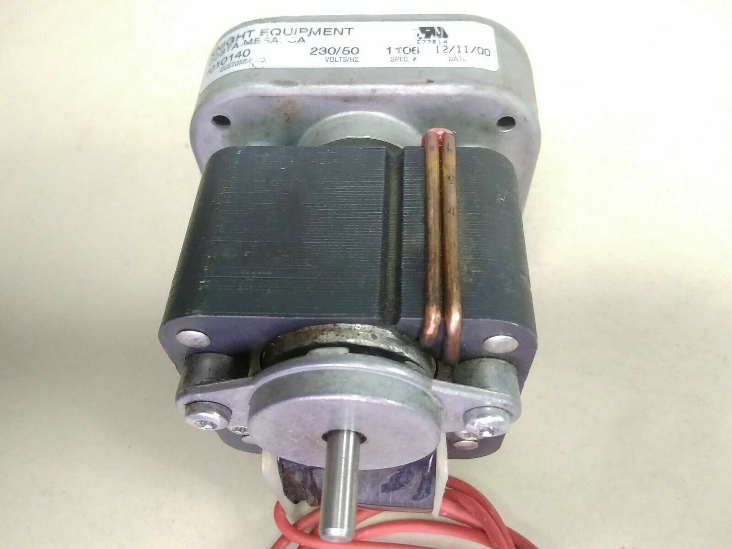 Knight equipment Peristaltic 7010140 Metering Pump motor 230volts/50Hz - NEW