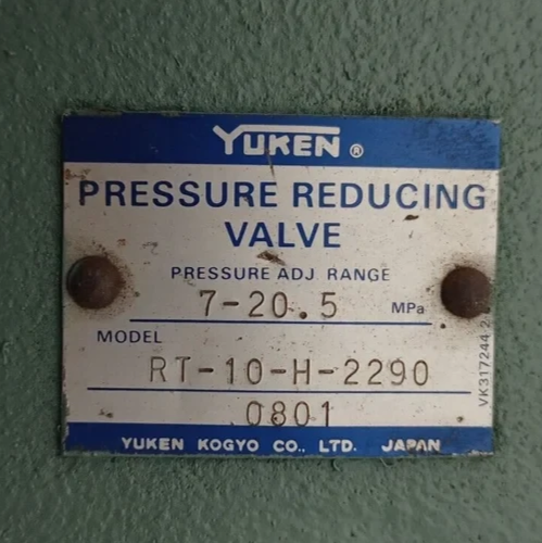 Yuken RT-10-H-2290 Pressure Reducing valve 7-20.5 Mpa - NEW