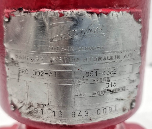 Danfoss BRC 002-A1 051-4382 Hydraulic Double Acting Rotary Actuator - Tested