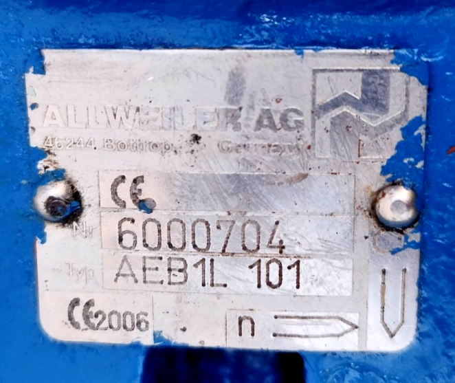 Allweiler AEB 1L 101 Progressive Cavity Single Screw Sludge Pump - Refurbished