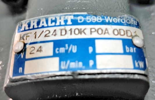 Kracht KF1/24 D10K P0A 0DD1 Hydraulic Gear Pump