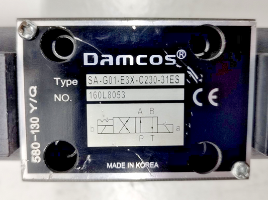 Damcos SA-G01-E3X-C230-31ES Directional control valve 160L8053 - NEW #3