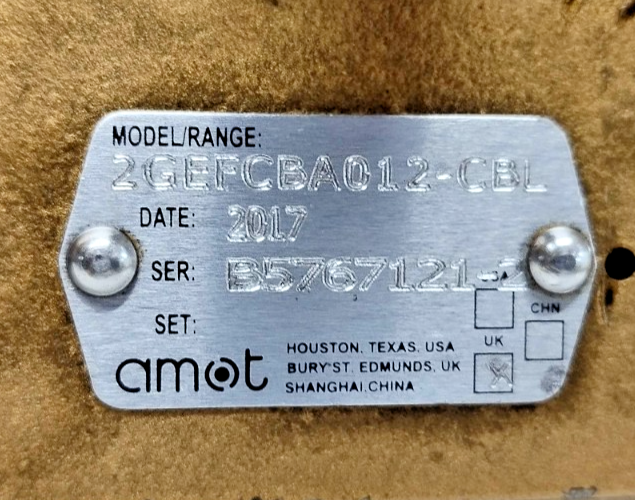 Amot Controls 2GEFCBA012-CBL Temperature Control Valve Size: 2''(DN50) - NEW