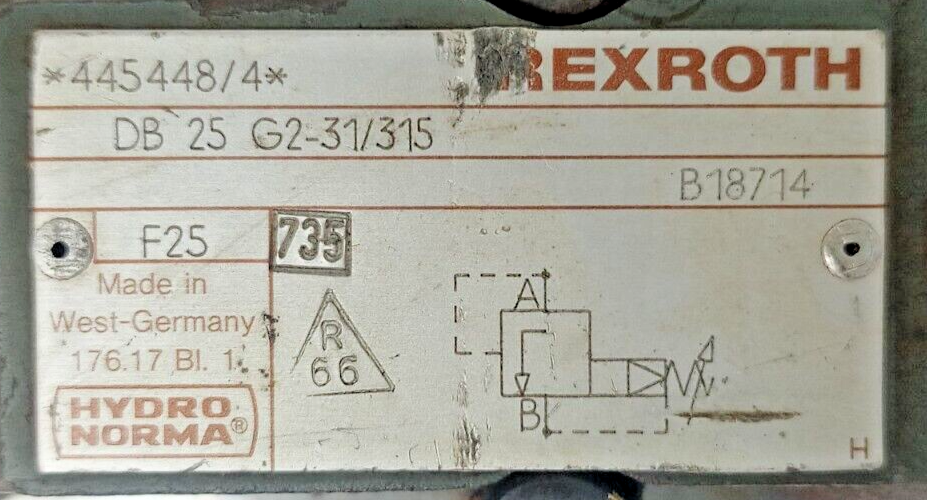 Rexroth DB 25 G2-31/315 Pressure relief valve - NEW