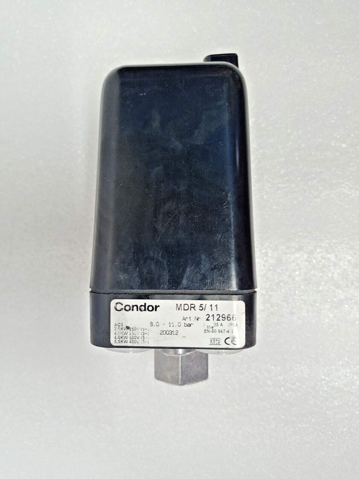 Condor MDR 5/11 Pressure Switch 9-11 bar - NEW