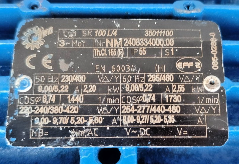 Allweiler AEB 1L 201 Progressive Cavity Single Screw Sludge Pump - Tested