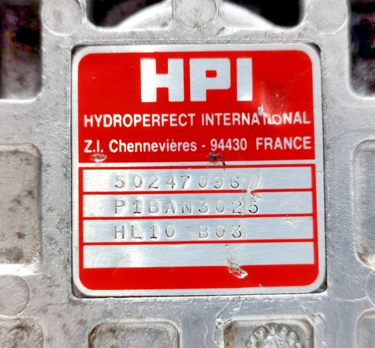 HPI Hydroperfect international P1BAN3025 Hydraulic gear pump - NEW