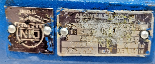 Allweiler ZAS2250 G8.3-F-W2 Triple Screw Pump - Pressure tested