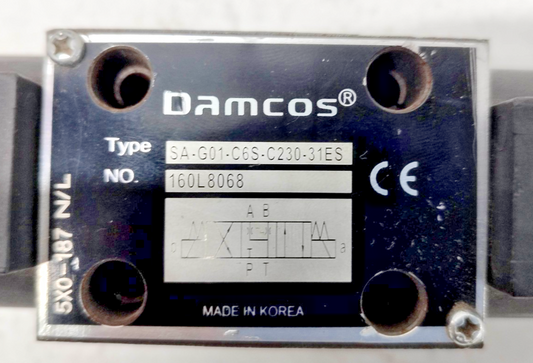 Damcos SA-G01-C6S-C230-31ES 160L8068 Directional control valve - NEW #3
