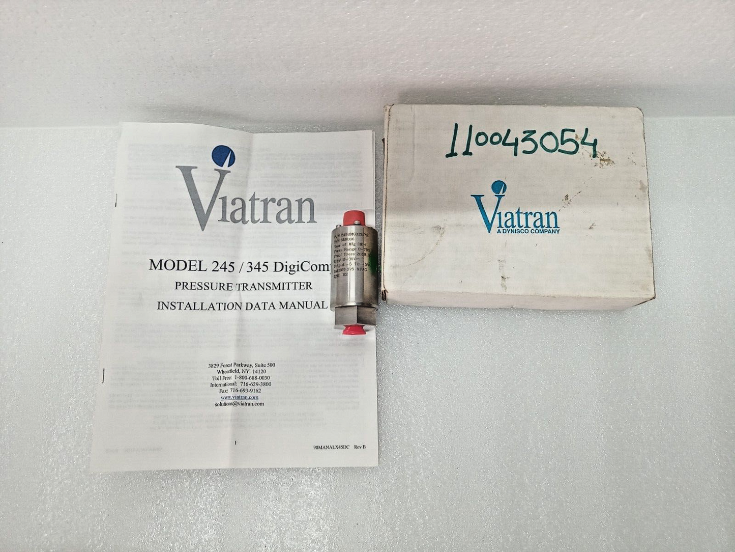 Viatran ATW Model 245 high range 245AMGX1317S Pressure Transmitter 0-700kpag NEW