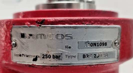 Damcos BRC 250-B1 160N1098 Hydraulic Double acting Balanced Rotary Actuator -NEW