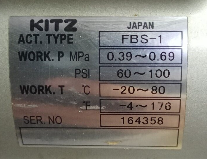 Heishin 3-Way Air valve for HFM-200 oily water separator W/ Kitz FBS-1 Actuator