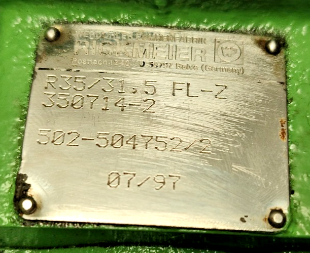 Rickmeier R35/31.5 FL-Z Hydraulic Gear pump - Refurbished & Tested