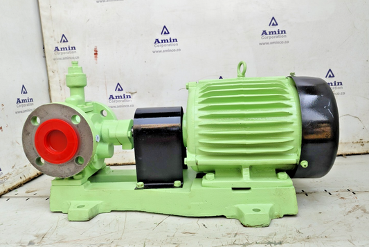 Naniwa pump ALG-32N Gear pump with 3-phase Induction motor Complete - Tested