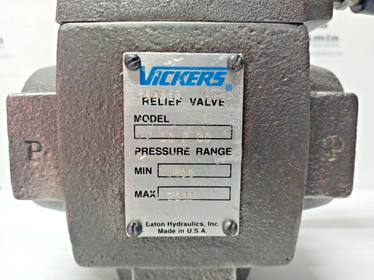 Vickers CT 10 F 30 pressure relief valve Rated pressure: 1500-3000 PSI #2