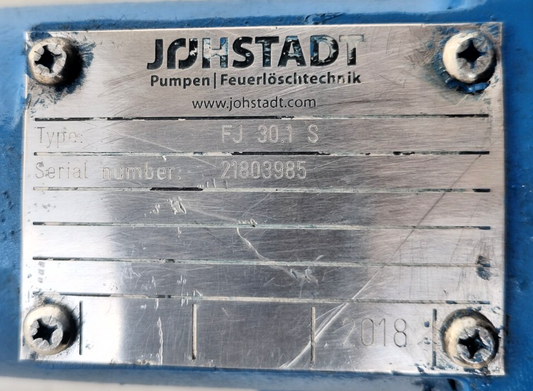 Johstadt FJ 30.1 S Single screw progressive cavity pump