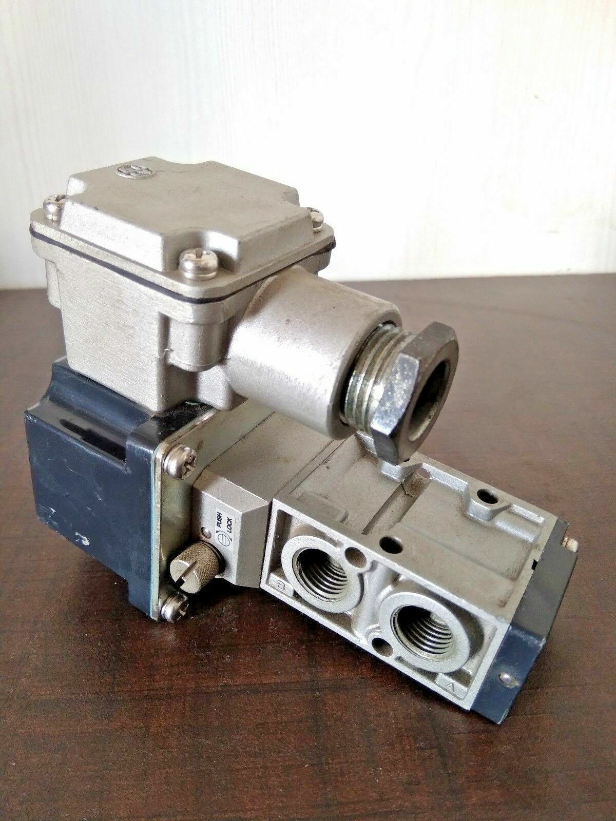 Niscon Nihon Seiki BN-7V43K-8T  Solenoid Valve 60Hz Press: 0.2~0.7 Mpa - NEW