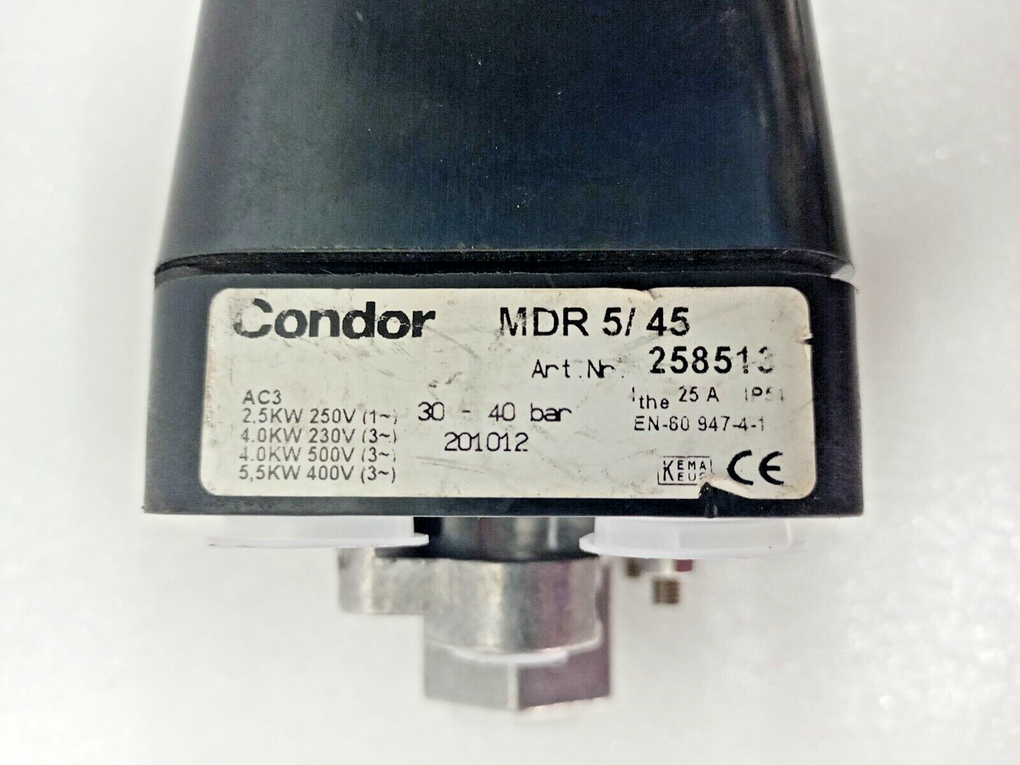 Condor MDR 5/45 Pressure Switch 30-40bar - NEW