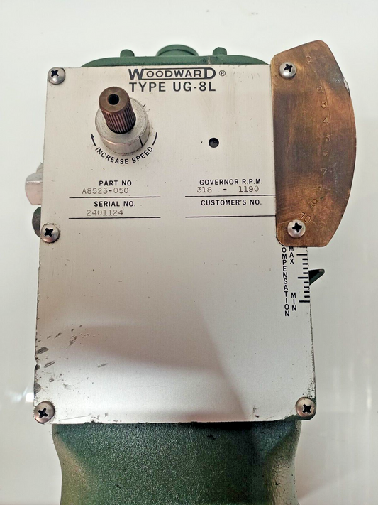Woodward Governor UG-8L A8523-050 RPM: 318-1190 - TESTED