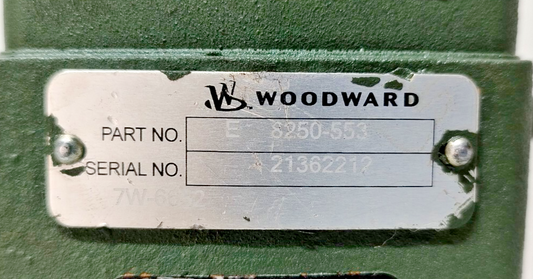Woodward Governor E 8250-553 Cat P/N: 7W-6652 EG‑3PC Actuator Governor - TESTED