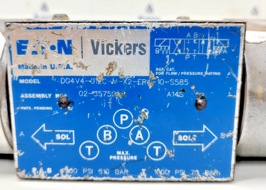 Eaton-Vickers DG4V4-012C-M-X2-ER4-10-S585 Directional Control Valve