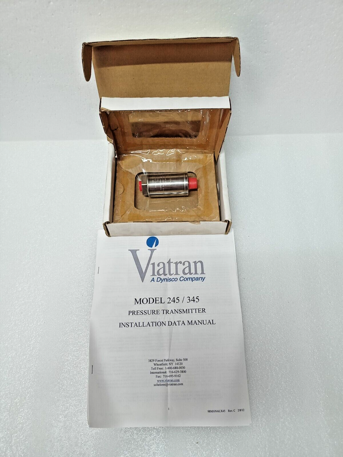 Viatran 245X748H Model 245 high range Pressure Transmitter 250-450kpag -NEW