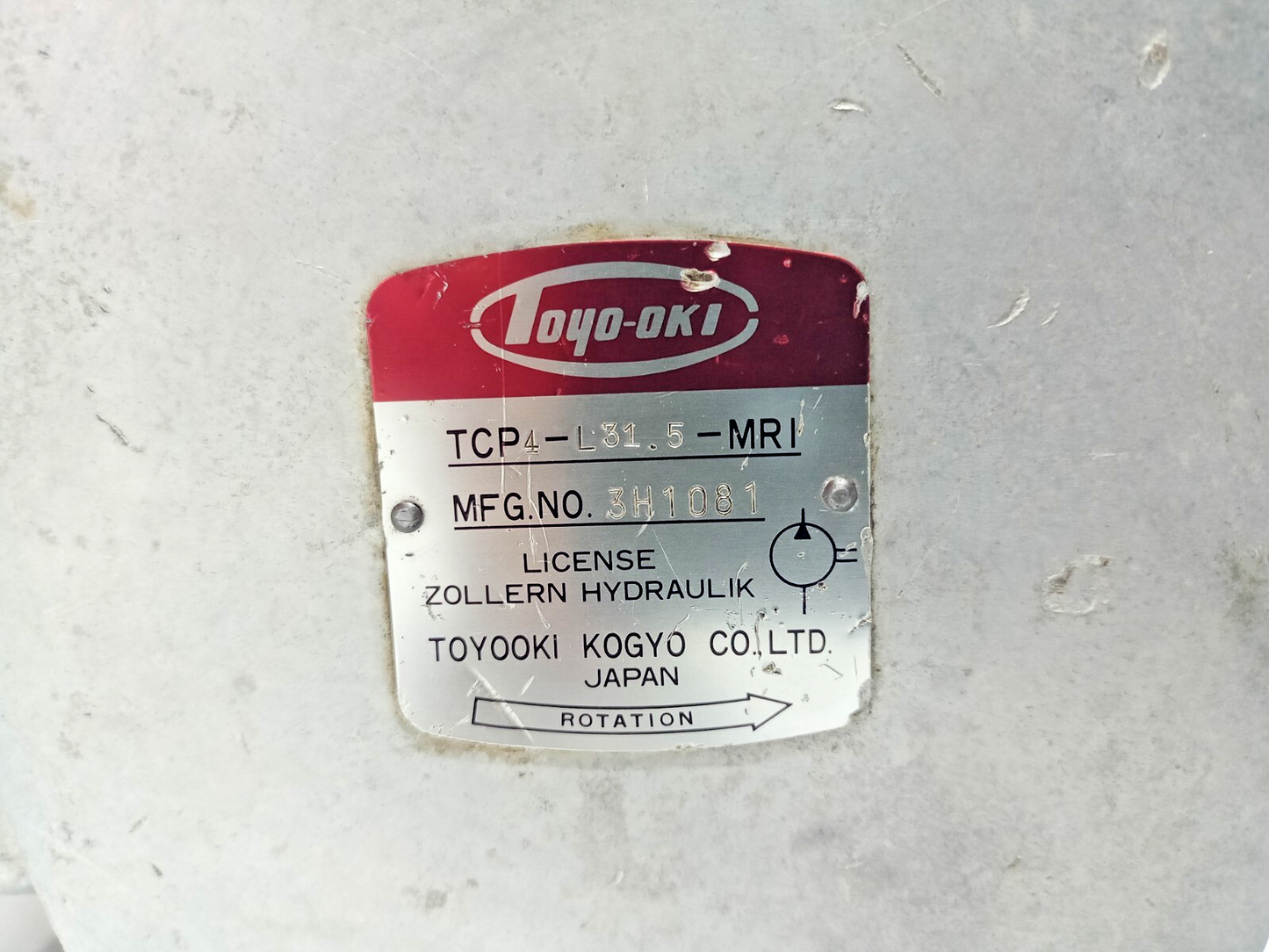 Toyo-oki TCP4-L31.5-MRI Internal gear pump - NEW