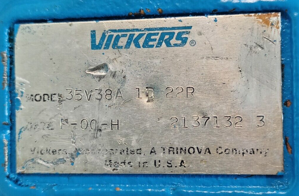 Vickers 35V38A 1D 22R Hydraulic vane pump - Pressure Tested