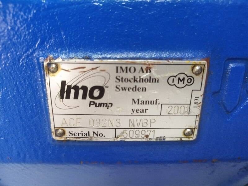 IMO ACE 032N3 NVBP Triple screw Oil Pump - Pressure Tested