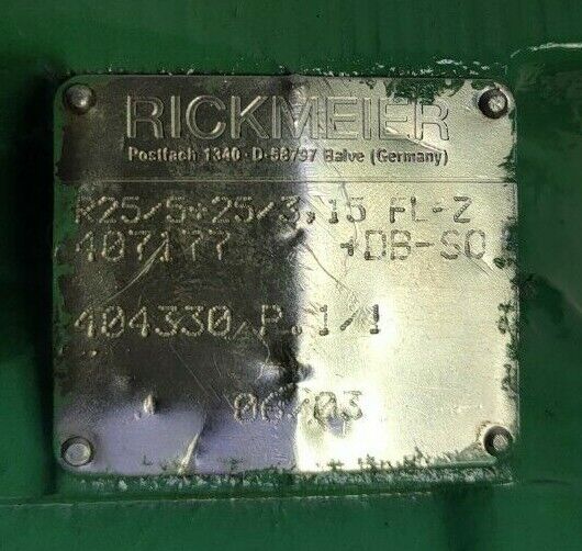 Rickmeier R25/5+25/3.15 FL-Z-DB-S0 Hydraulic Double gear pump - NEW